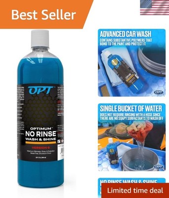 Optimum No Rinse Wash and Shine Version 6 - ONR Rinseless Car Wash Soap for A...