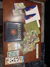 United States Marine Corps Leather Bonded Scrapbook Lot. Brand New 