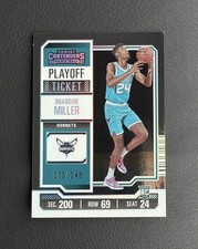 2023-24 Panini Contenders RC Brandon Miller 170/249 Playoff Ticket No.24