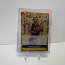 2024-25 Topps Chrome Sapphire Jaylon Tyson Orange Sapphire Rookie Auto /25