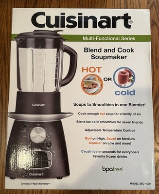 Cuisinart SBC-1000 クッキングブレンダー J Cuisinart SBC-1000 4-Speeds Blender Cook Soup Maker - Black for