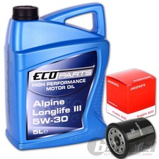 HERTH+BUS ÖLFILTER + 5L ÖL 5W-30 LL ALPINE passend für HONDA ACCORD CIVIC CRV