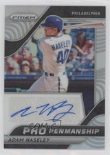2020 Panini Prizm Pro Penmanship Silver Prizm Adam Haseley #PP-SH Auto