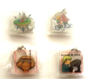 vintage scarce 1982 e.t. souvenir keys chains by universal studios