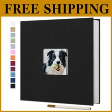 Self-Adhesive Photo Album - 13"x12.6", Linen Cover, 60 Pages