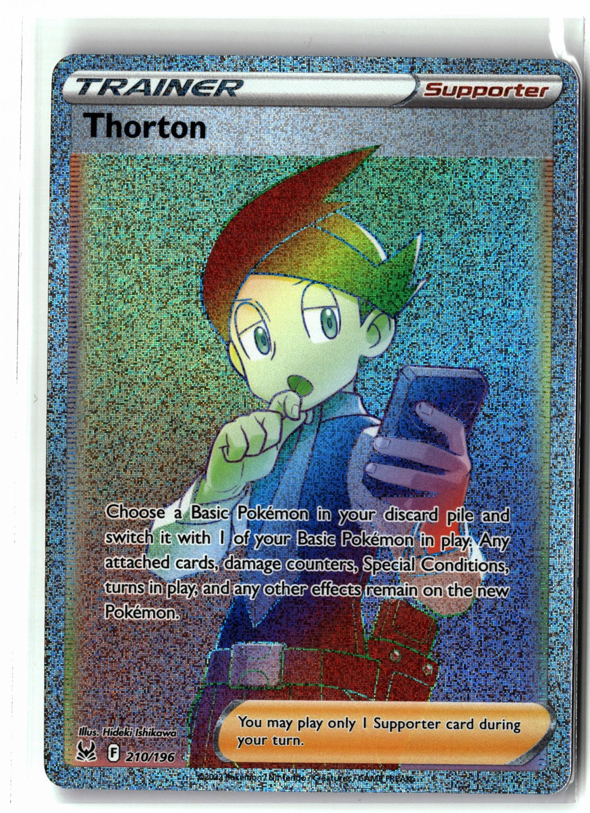 Thorton ⭐️ 210/196 Holo Rainbow Rare Lost Origin 2022 Pokemon NM