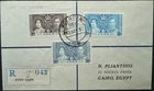 ADEN CAMP 12 MAY 1937 KGVI CORONATION REGIST FIRST DAY COVER FDC TO CAIRO, EGYPT