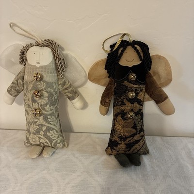 VTG/Woof & Poof  Christmas Soft Angel Ornament/Door Hanger/Bell Buttons/13.5 / 