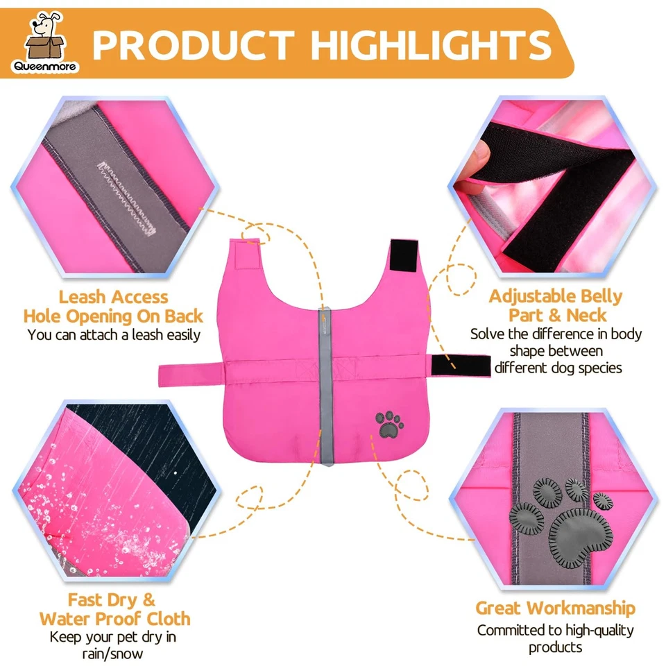 Cold Weather Dog Coats Loft Reversible Winter Fleece Dog Vest Waterproof Pet ... - Image 3 of 4
