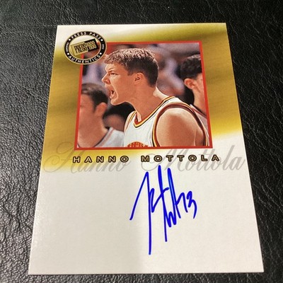 2002 Press Pass Authentic Pro Signatures Hanno Mottola Auto Utah Atlanta Hawks