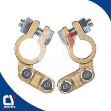 Abrazaderas de conector de terminal de batería de poste superior de latón tipo ángulo para automóvil marino barco RV