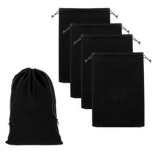 Headphone Bag, 5 Pcs 11.81x7.87 Inch Headset Carrying Pouch Black