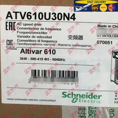 Schneider ATV610U30N4 3kW 380-415V Inverter#1pcs new by UPS