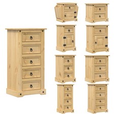 Corona Nachttisch Nachtschrank Nachtkommode Nachtkonsolen Massivholz Kiefer