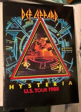1988 DEF LEPPARD HYSTERIA Concert Tour Program Near Mint