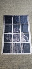 Halloween Window Banner Creepy Man In Window With 4 Grommets
