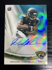 Denard Robinson 2013 Topps Platinum ON CARD ROOKIE RC AUTO JAGUARS MICHIGAN . rookie card picture
