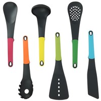 6-Teiliges KüChenutensilien-Set Mit Ergonomischen Griffen Und Drehbarem Halter