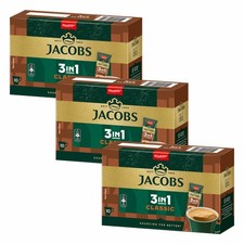 Jacobs 3in1 Classic löslicher Kaffee, Instantkaffee, 3 x 10 Becherportionen
