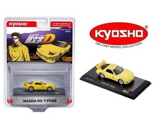 Kyosho 1:64 Initial D Mazda RX-7 FD3S Yellow Diecast Model Car 07057A2B Limited