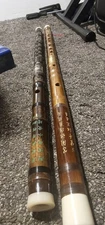 Lot of 2! Traditional Chinese Bamboo Flute Dizi Recorder Key of D Instrument 
