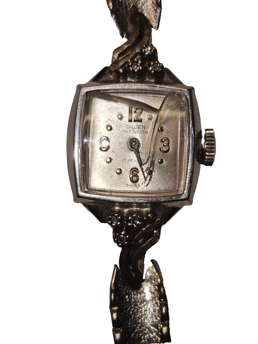 Vintage Gruen 10K RGP Bezel Swiss Manual Dress Watch 6