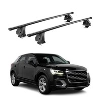 Stahl DachträGer FüR Audi Q2 2017-2026 TÜV AbschließBar 75 Kg 2Tlg Schwarz