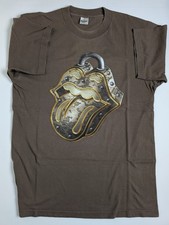 Rolling Stones Bridges to Babylon Tour 1999 Vtg T-Shirt Brown Large 21.5x29.5