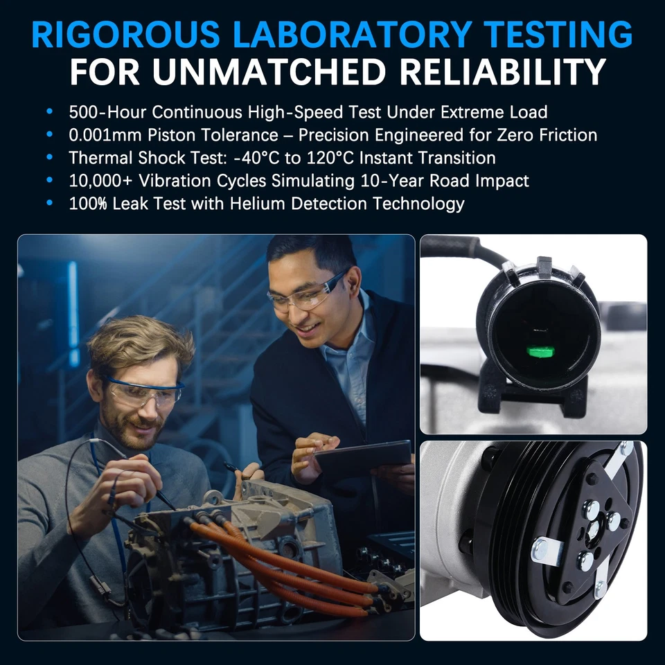 Compressor CA 78347 para Hyundai Elantra 2001-2006 Tiburon 2003-2008 L4 2.0L - Imagem 4 de 4