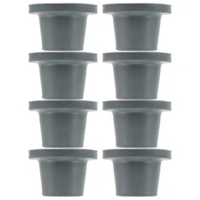 8 Pcs Rubber Feet for Shower Chair Caps Bedside Commode Seat Non Slip Leg Tips