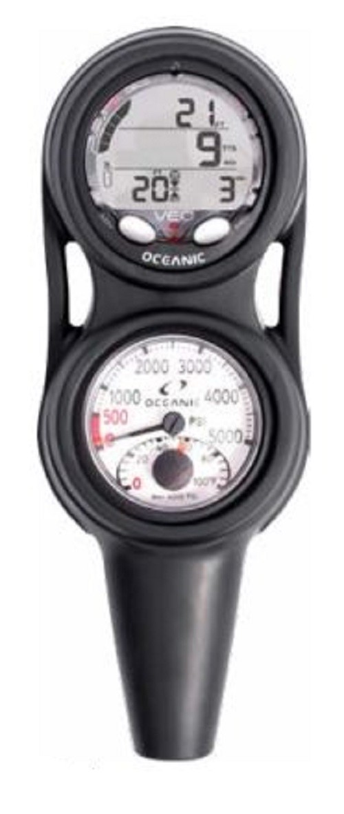 Oceanic Veo 4.0 Scuba Diving Computer Console with Pressure Gauge