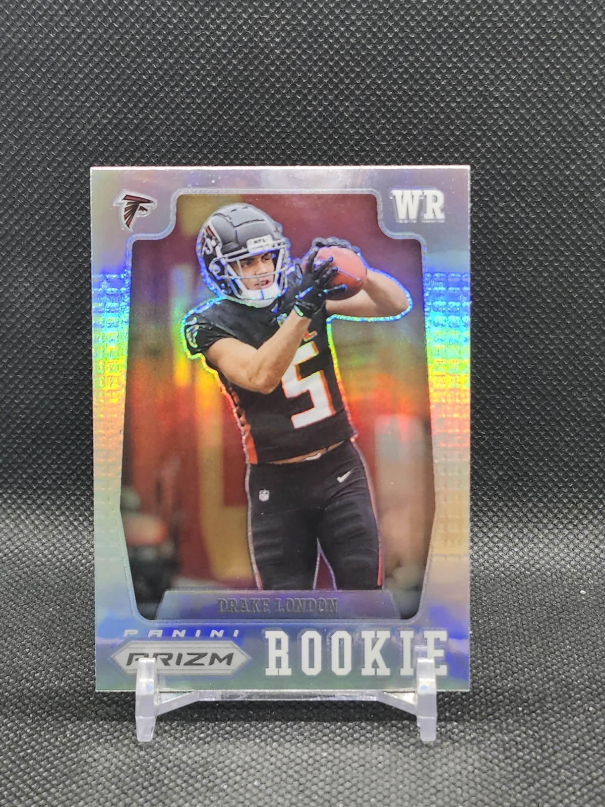 218@ 2022 Panini Prizm Flashback Rookie Drake London #PFR-4 Silver Prizm (RC)