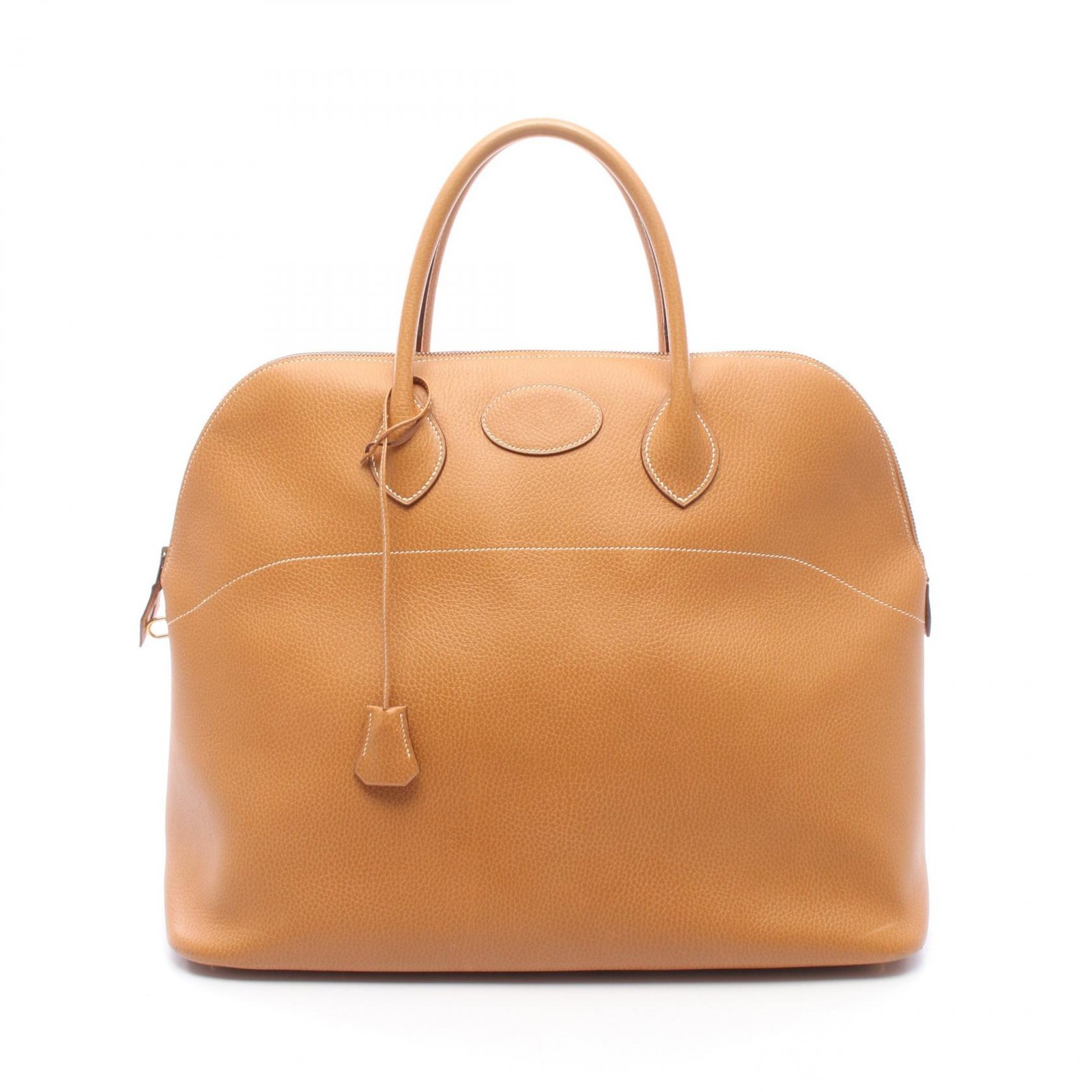 HERMES Bolide 45 Handbag Ardennes leather Brown Natural Used Women GHW V