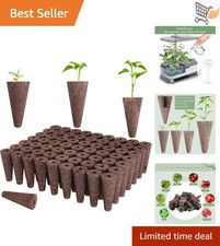 Hydroponic Pods Kit 50 Pcs Pure Sphagnum Grow Sponges for Indoor Herb Flower 0.40 per gallon