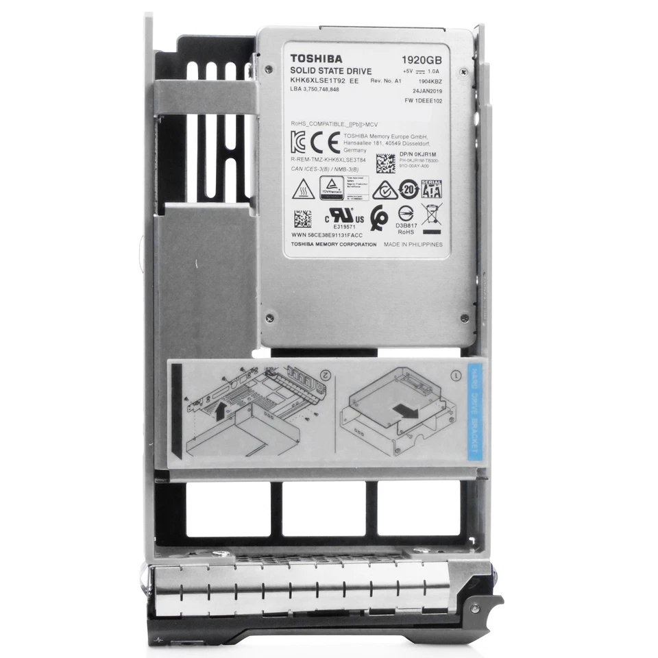 Dell 0KJR1M 1.92TB ~2TB SATA 6Gb/s TLC 3.5" Data Center SSD - G13 Hybrid - Image 4 of 4