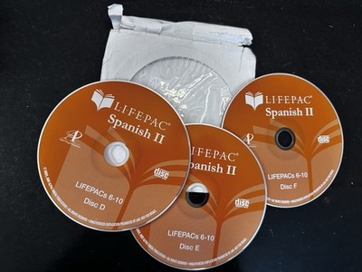 LIFEPAC Spanish II 2 Language Course Audio CD Set cds D, E, F
