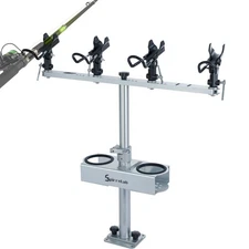 Spider Fishing Rod Holders for Boat Aluminum Crappie Fishing Pole Holder with...