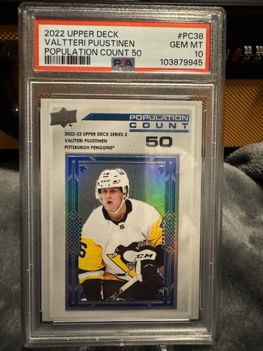 Valtteri Puustinen [10] #PC-38 2022 Upper Deck Population Count card