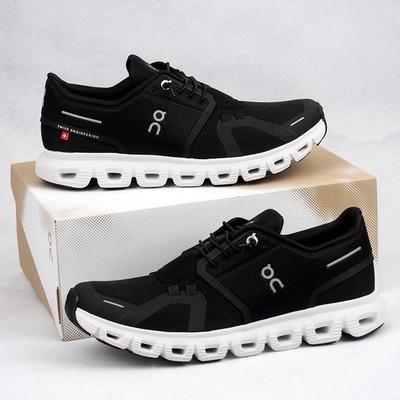 On Cloud 6 Sneakers Black/White Women's Running Shoes Size 6-9.5 New in Box