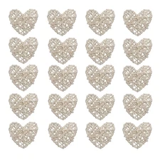 2.75 Inch 70MM Heart Rattan Ball Sepakraga Vase Filler Ball Craft Photo Shoot...