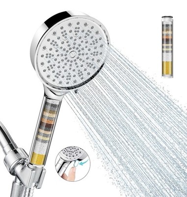 Cobbe Filtered Shower Head with Handheld High Pressure 6 Spray Mode NEW