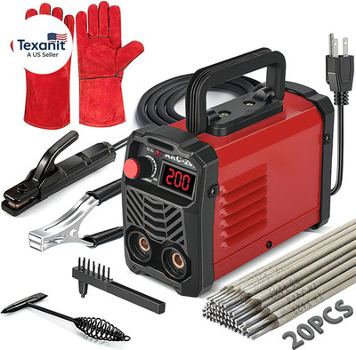 200Amp 20PCS Rods Stick Welder, Super MINI Portable Welding Machine, IGBT Invert
