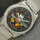 VINTAGE SEIKO AUTOMATIC 7019A JAPAN MENS BLACK COLOR DIAL WATCH a2854-U