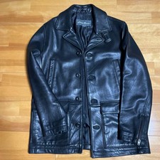 S Size Leather Jacket Eddie Bauer Sheepskin Hunting