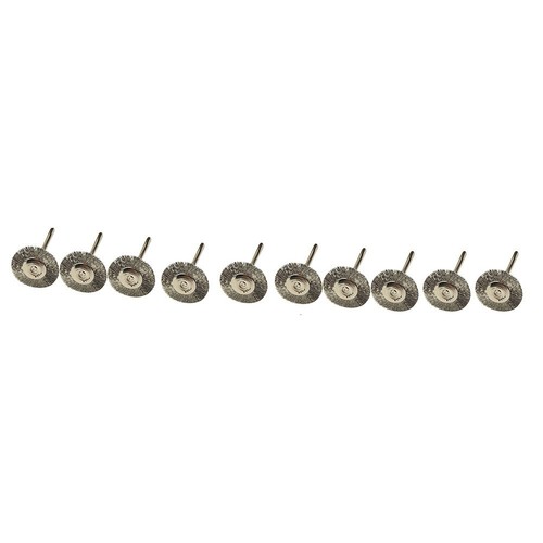 10 Pièce Acier Brosse Circulaire Perceuse 3mm Brosse Brosse Ronde Pour - Bild 14 von 24