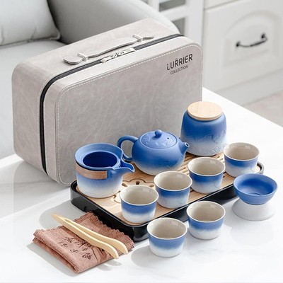 Gongfu tea sets, Portable Ceramic TeaSet, Asian Tea sets for adult, Tea  sets,