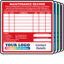 Personalised Extra Large Full Colour Fire Extinguisher Labels - Design 1