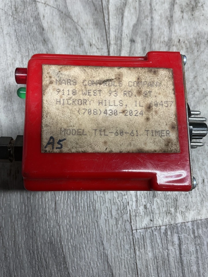 MARS CONTROLS TIL-60-61 Timer #4018F20 - Image 2 of 4