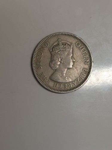1955 Great Britain Carribean Teritory 25 Cents