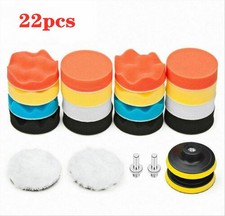 22 tlg Set Politur Polierschwamm Polierpads Polieraufsatz Für Auto